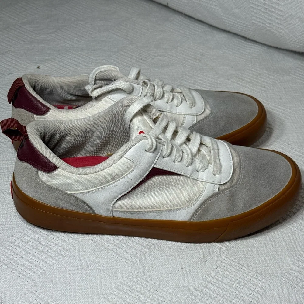 Airwalk Huntington Lace‎ Up Sneakers Men’s  Size 10 Cream White Skate Skateboard